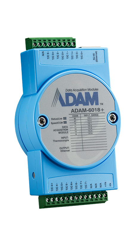 ADAM-6018+, 8Thermocouple IoT Modbus/SNMP/MQTT Ethernet Remote I/O - Image 2