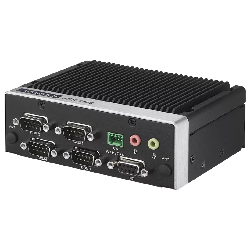 ARK-1125C, Intel® Atom® Processor x7211E DC SoC with Four Serial Ports, HDMI, GbE, GPIO, Remote Switch, USB x4