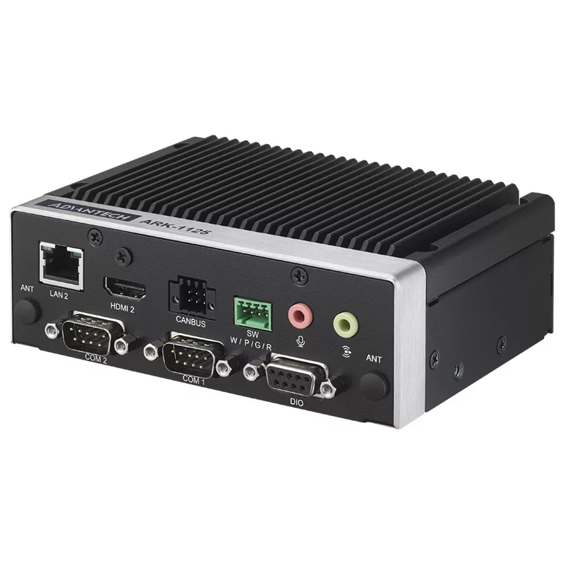 ARK-1125H, Intel® Processor N200 QC SoC with Dual HDMI, Dual GbE, Dual Serial Ports, Dual CANBus, Remote Switch, USB x4