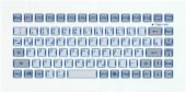 Foil covered keyboard compact for front mounting - TKF-085b