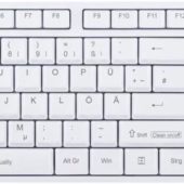 TKL-105-GCQ-IP68-KGEH-WHITE-USB-US, CleanType® Easy Basic – Plastic keyboard for the medical sector- KL25212