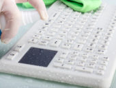 KG19221, TKG-104-TOUCH-IP68-VESA-BLACK-USB-US, Sanitizable InduProof Advanced silicone keyboard with integrated touchpad - Image 4