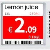 electronic shelf label 1.54''